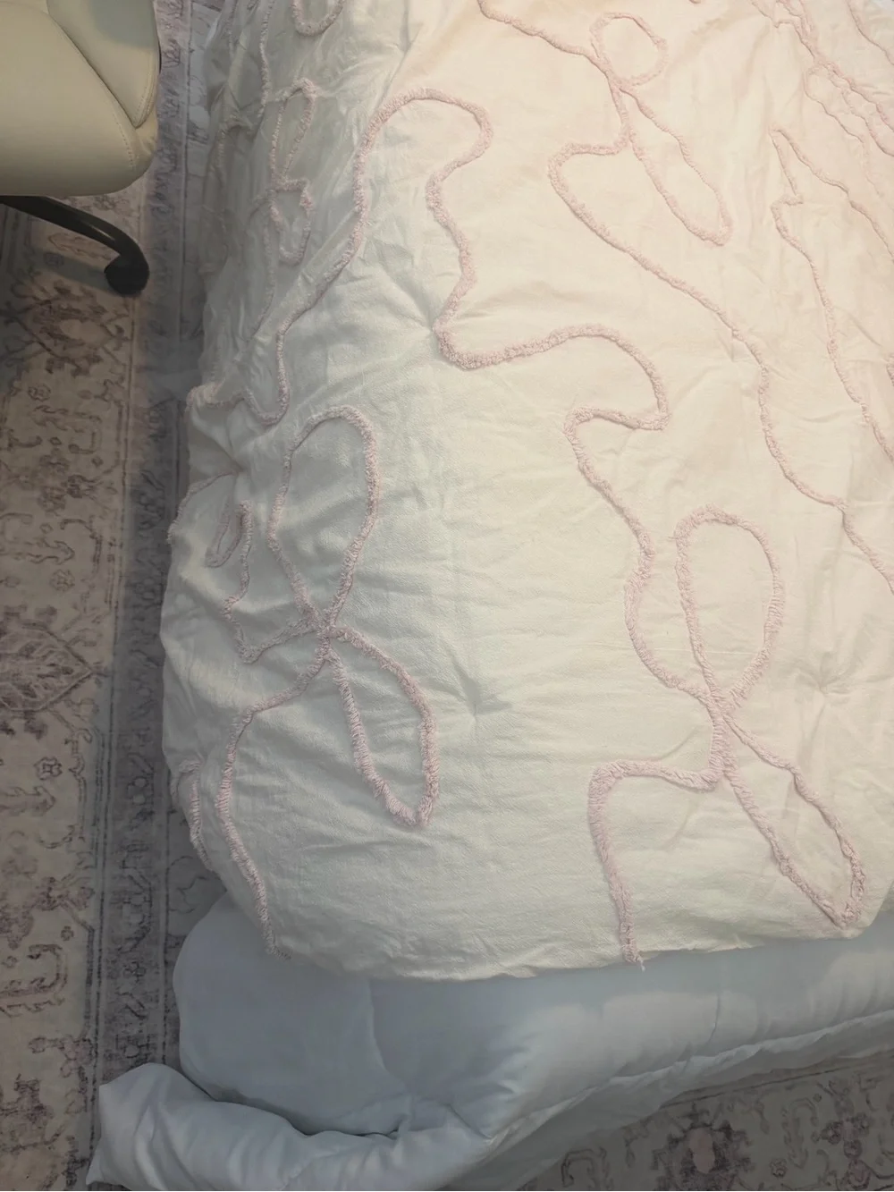 Urban Outfitters cream comforter