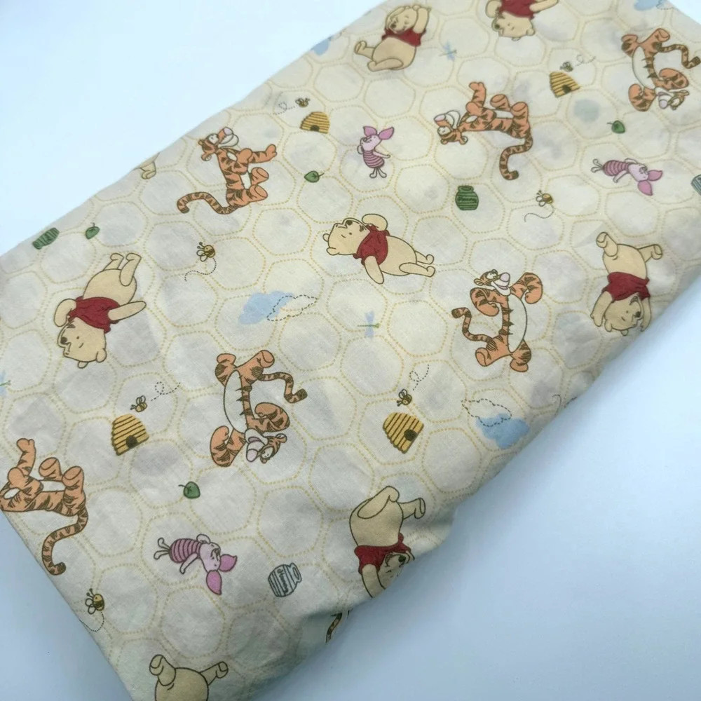 Vintage Disney Winnie The Pooh Fitted Crib Sheet Pastel Nursery Tigger Piglet