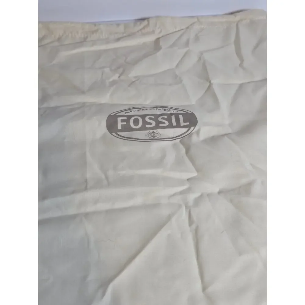 Fossil Drawstring Dust Cover Bag Small Purse Handbag Wallet Shoe Storage 14.5x13