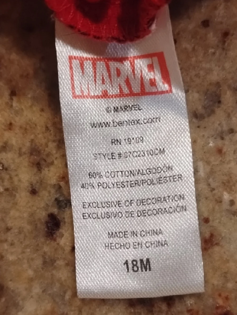 Marvel official branded