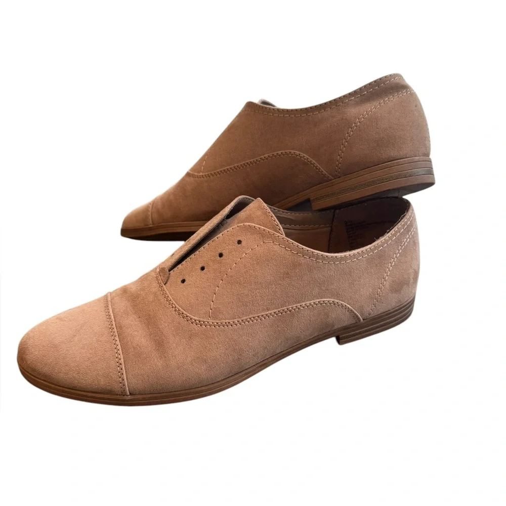 Dolce Vita Oxford Womens Size 9.5 Brown Round Toe Casual Comfort Leather Slip On
