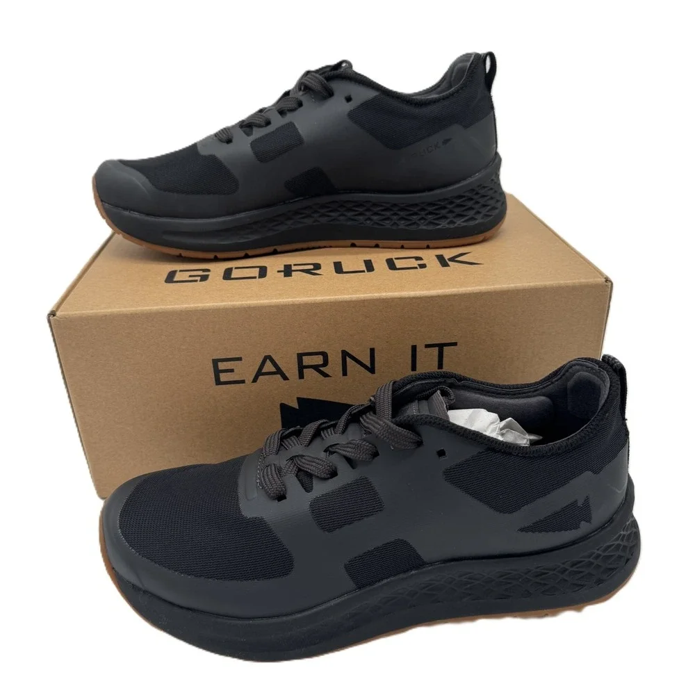 GoRuck Rough Runner Shoes Raven Black Gum Womens 7.5 Mens 5.5 Ruck‎ Run Lift NEW