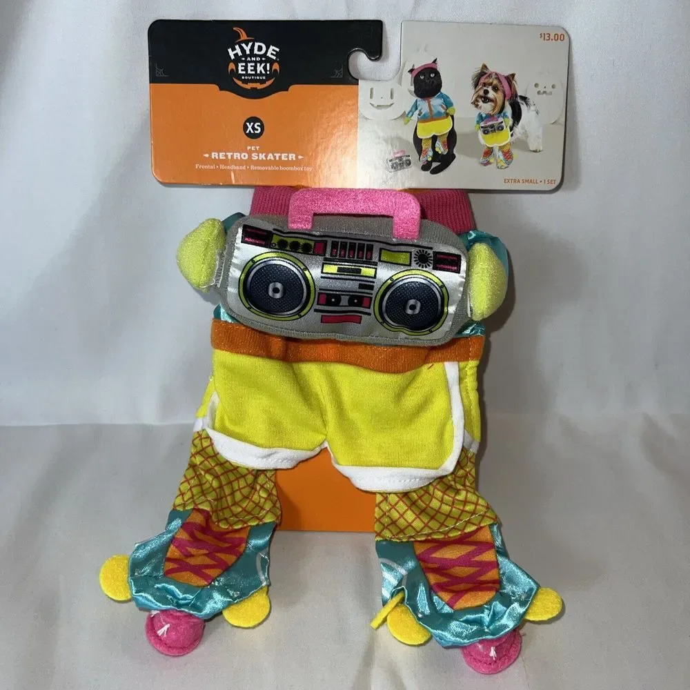 Retro Skater Pet Costume Hyde and Eek XSmall XS Cute New Dog Cat Halloween‎