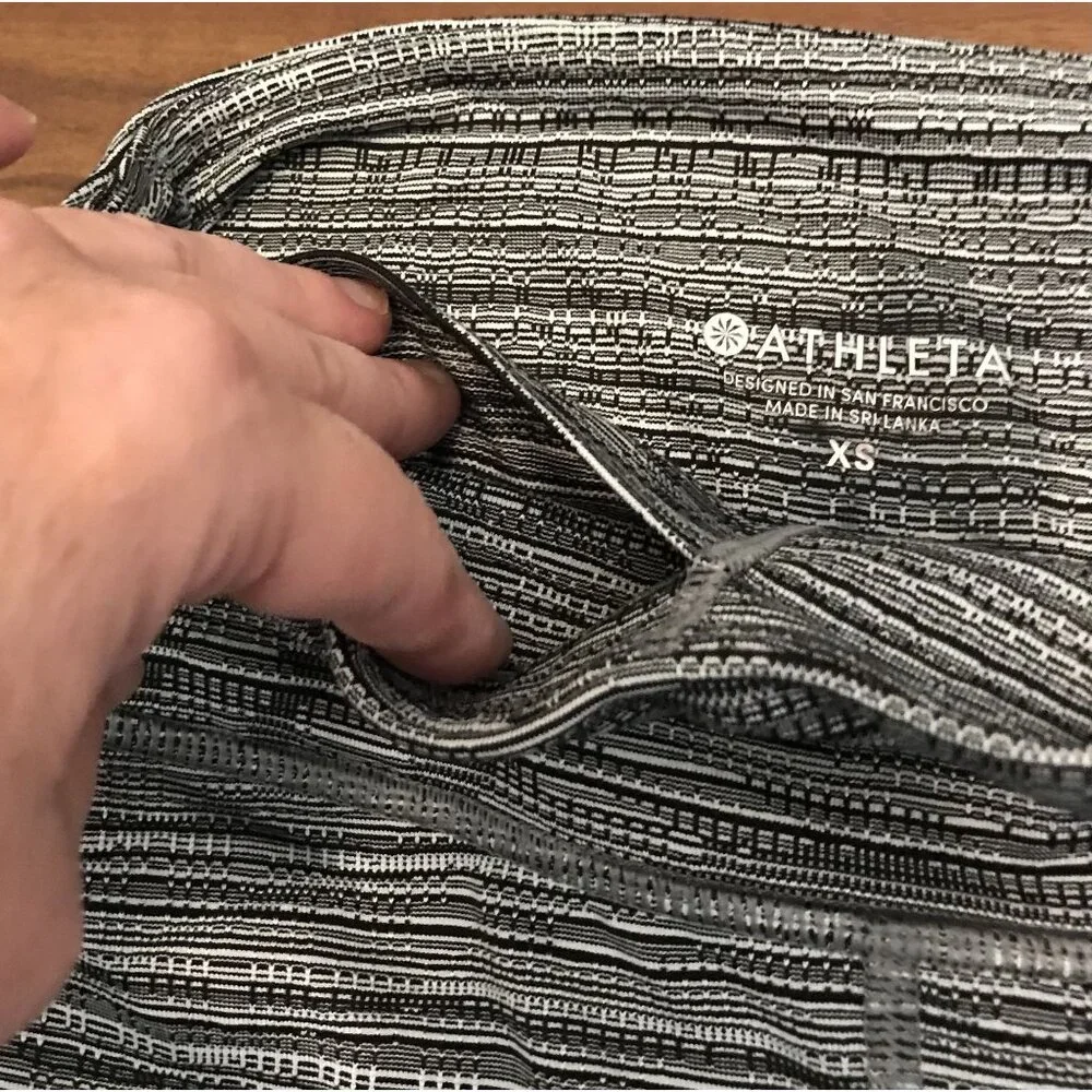 Athleta Women's Jacquard Chaturanga High-Waisted Leggings Size XS Yoga Workout‎