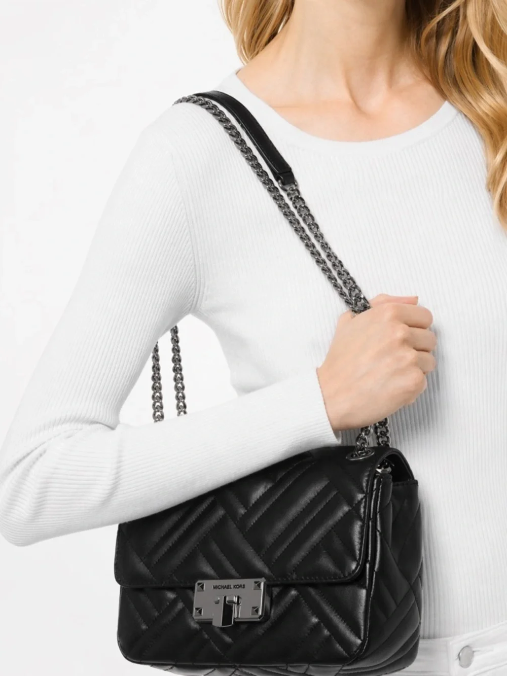 Michael Kors structured closure