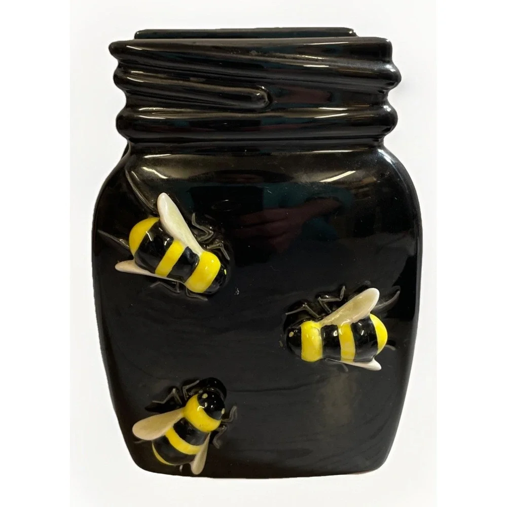 Department‎ 56 3-D Black Honey Bee Napkin Holder Vintage Retired