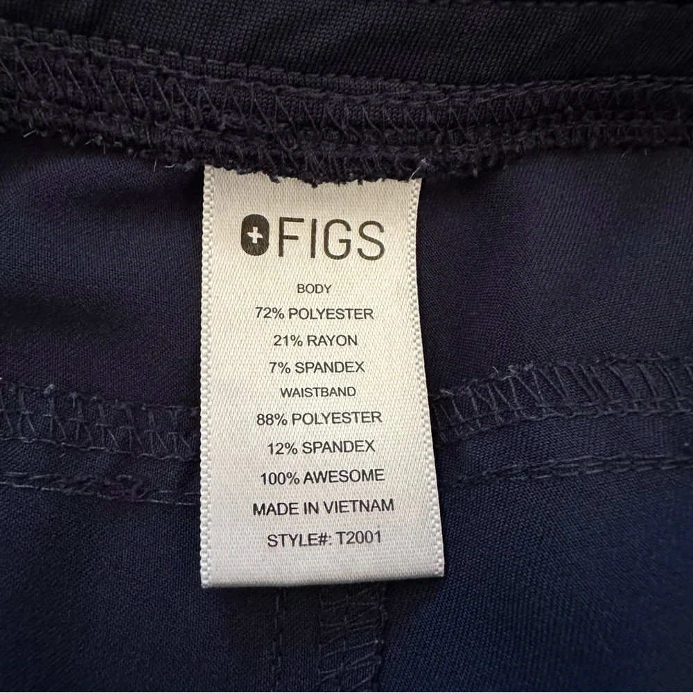 Figs Technical Collection Navy Blue Straight Leg Men's Scrub Pants Size XL