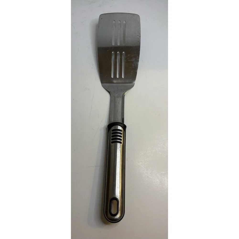 Stainless Steel Double Slotted Extra Long Spatula