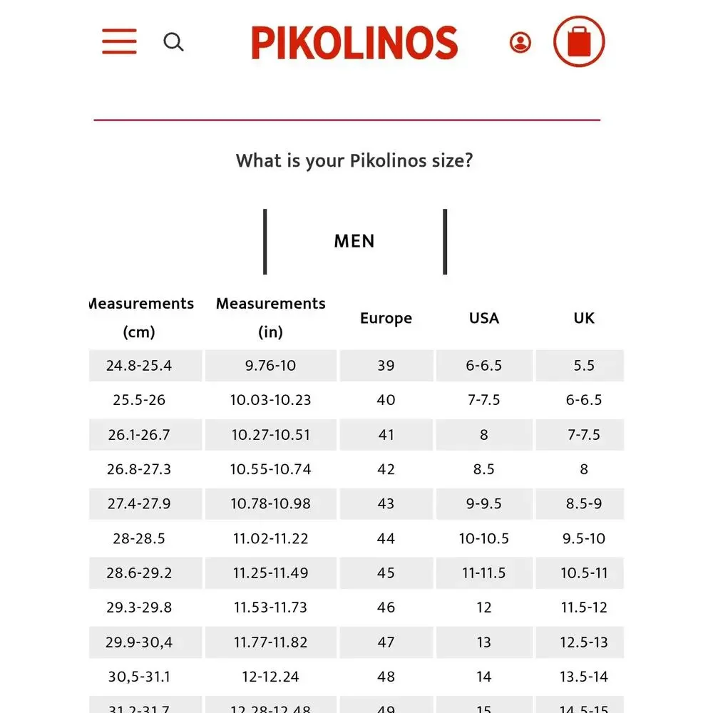 PIKOLINOS men leather