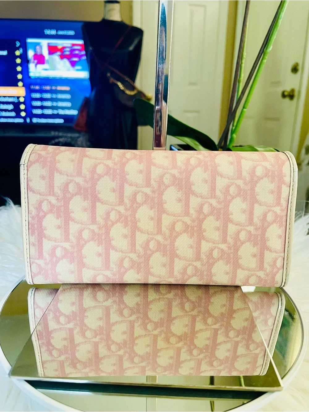 Dior foldover wallet