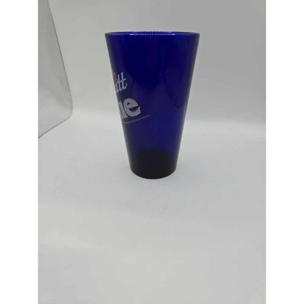 GLASS CANADIAN LABATT BLUE COBALT BEER GLASS TUMBLER Beer