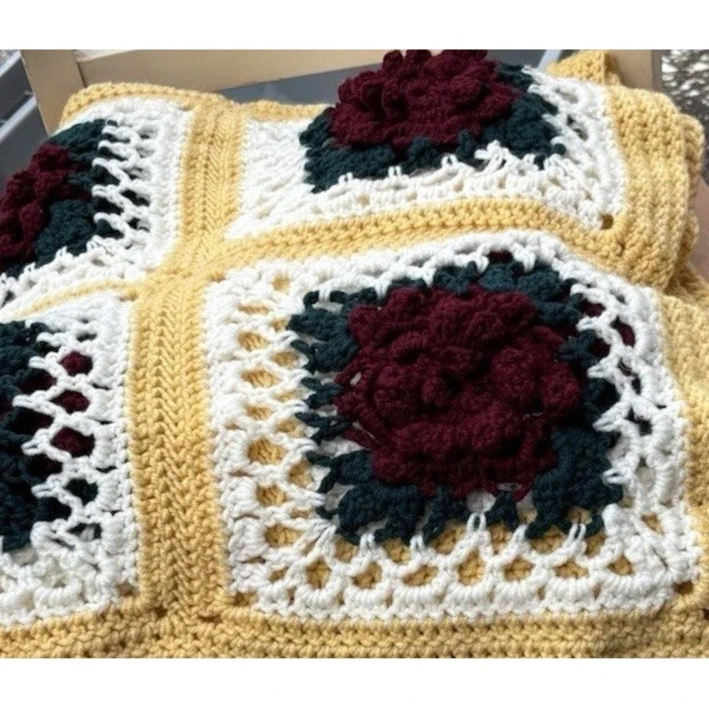 Handmade crochet blanket