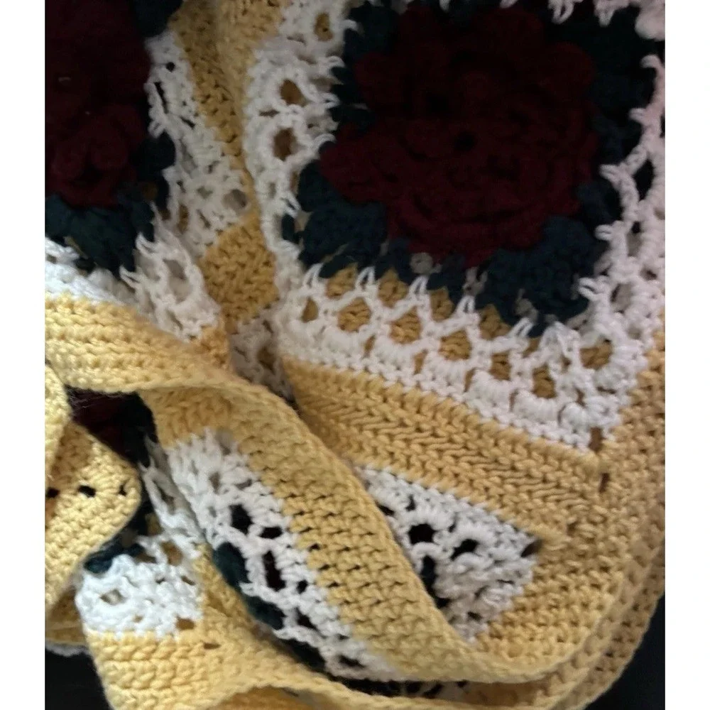Handmade crochet blanket