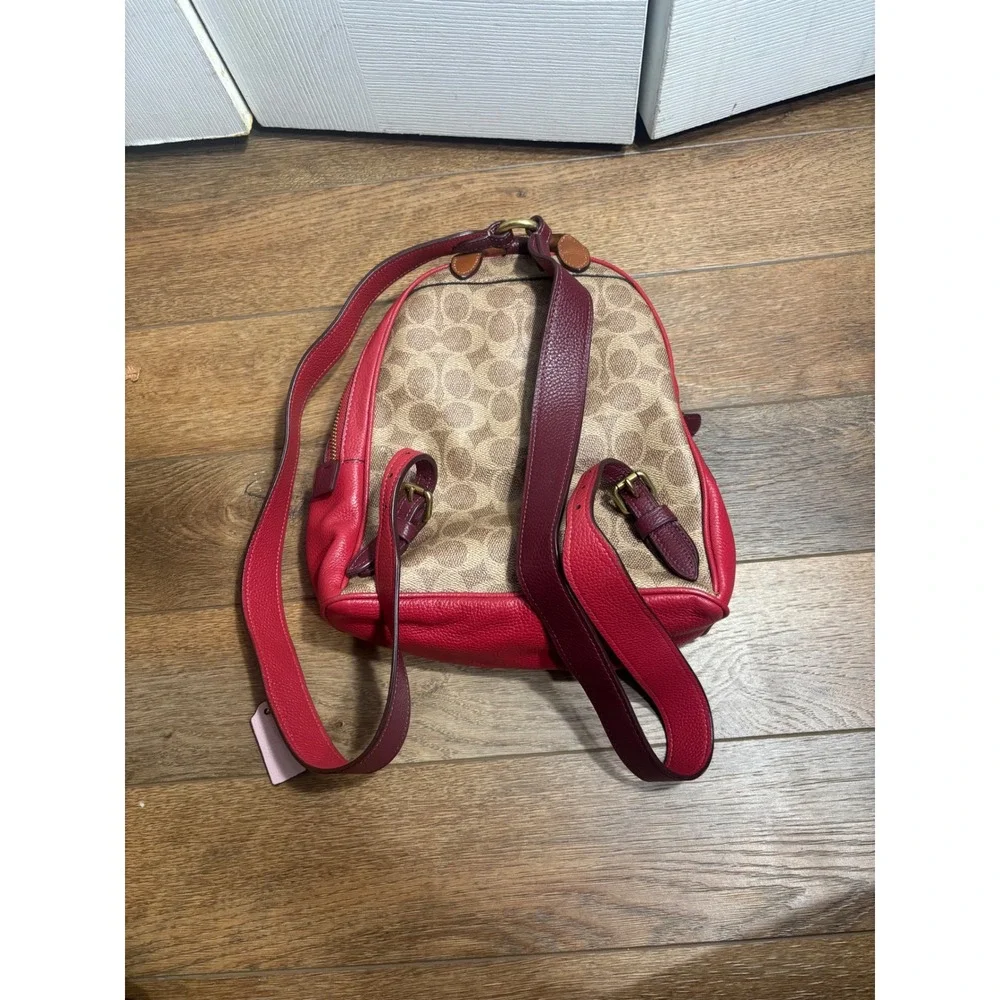 Coach burgundy pattern
