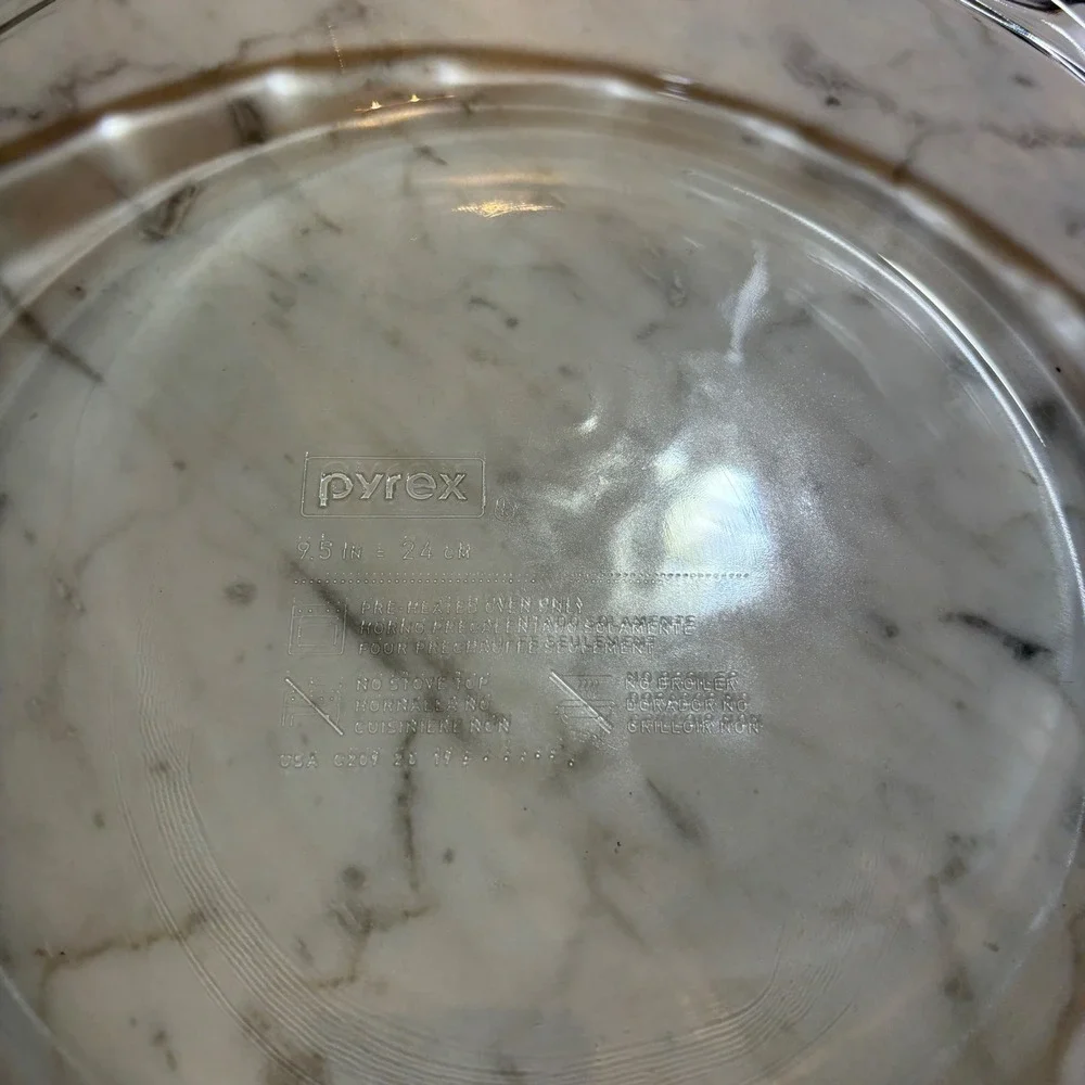 Pyrex clear glass