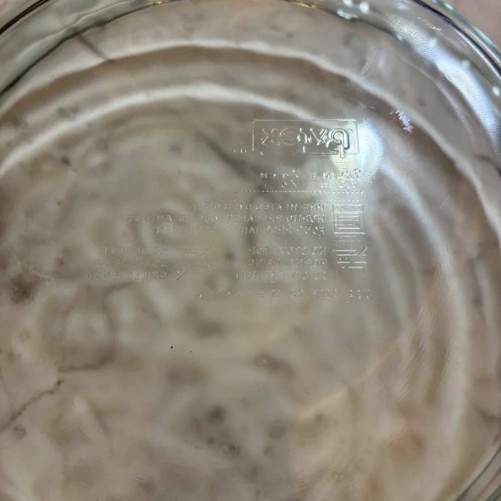 Pyrex clear glass