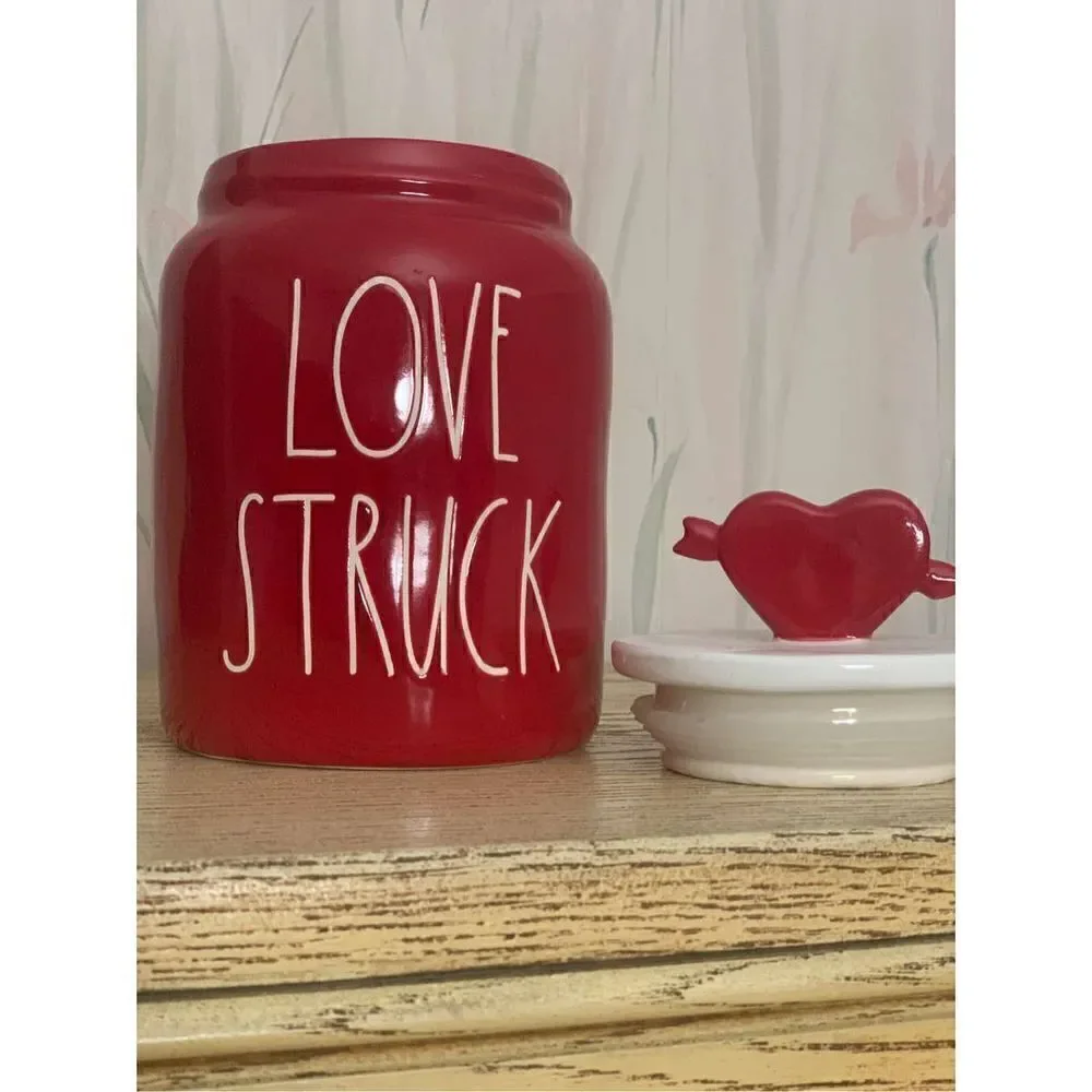 Rae Dunn LOVE STRUCK Baby Figural Canister