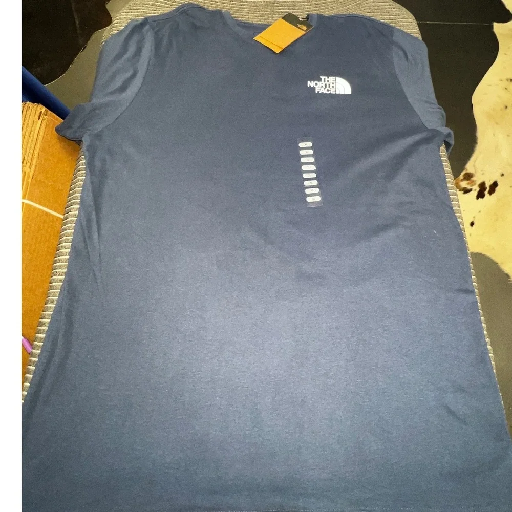 The North Face Mens S/S Box‎ NSE Tee Shady Blue Graphic T-Shirt XL NF0A4763MPF1