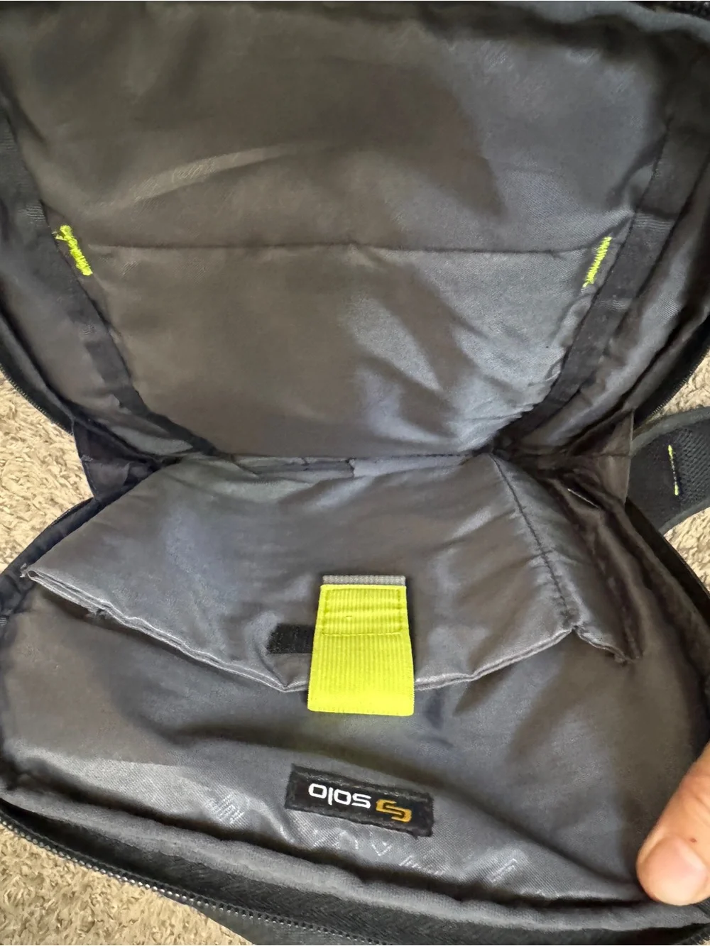 solo padded secure fabric