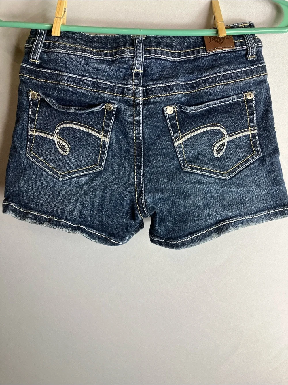 Justice Dark Blue Denim Girls' Shorts