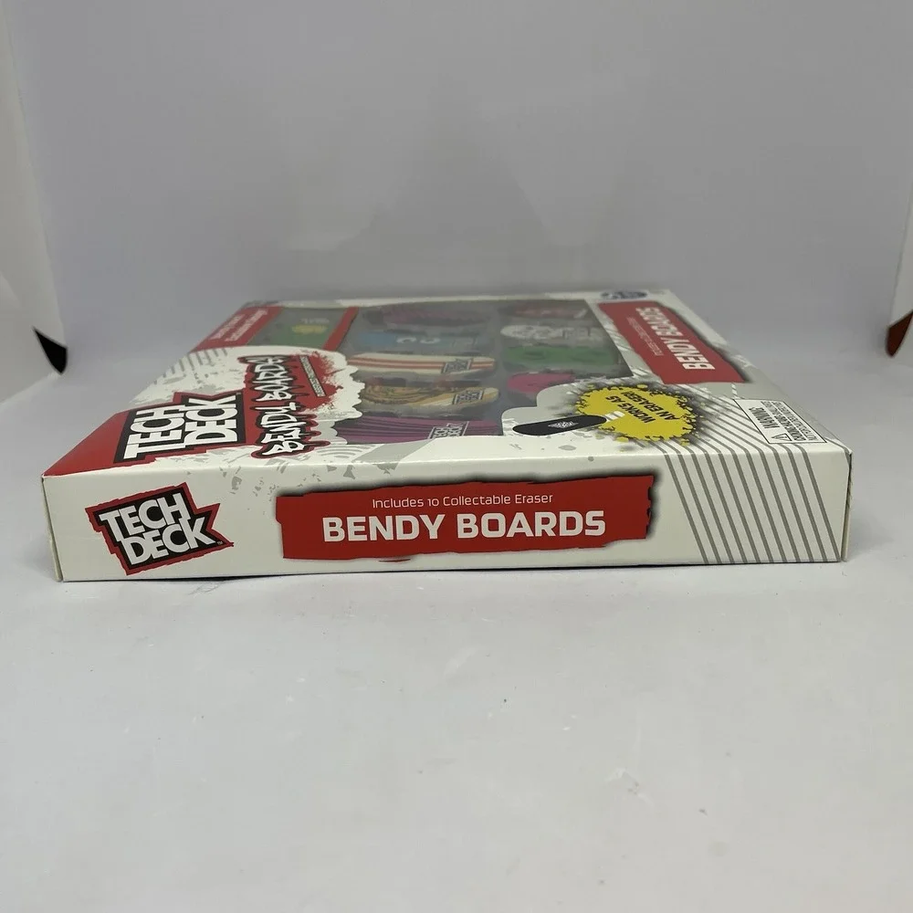 Tech Deck Bendy Boards‎ 10-Pack Rubberized Fingerboards Limited Eraser Edition