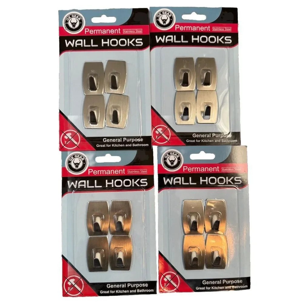 Stainless Steel Self Adhesive‎ Hooks 1 7/8