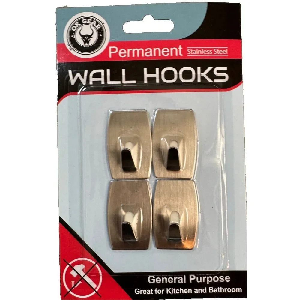 Stainless Steel Self Adhesive‎ Hooks 1 7/8
