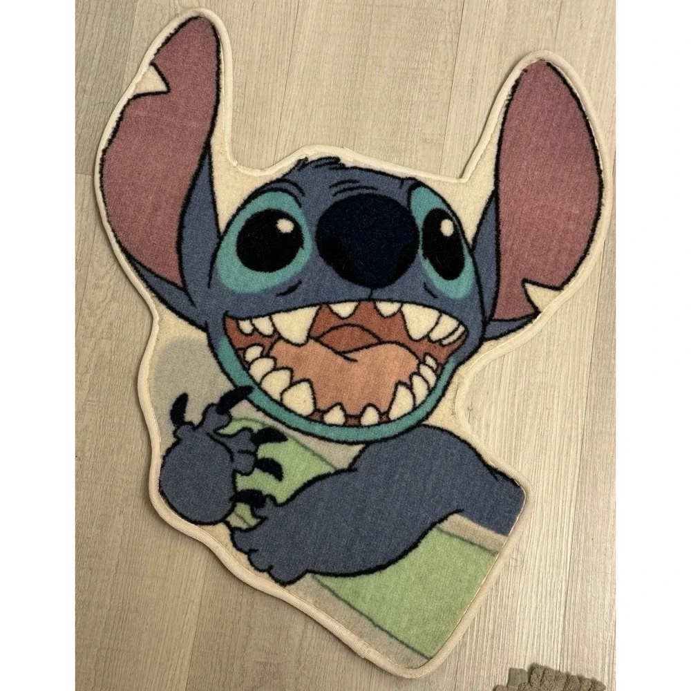 Vintage LILO Stitch Cartoon Floor Mat Washable Bedroom Area‎ Rug 10