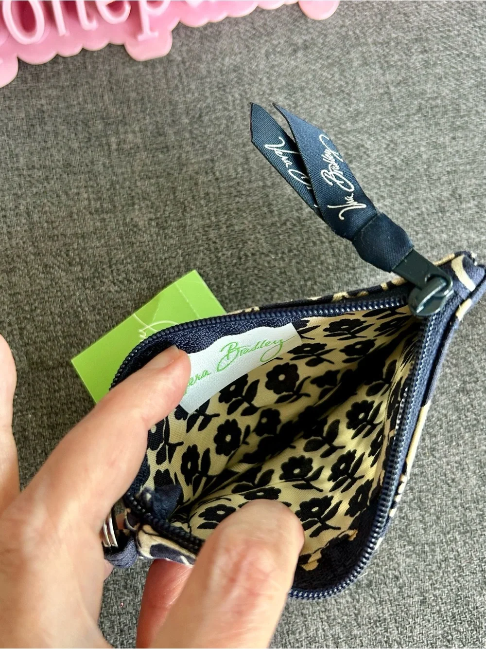 Vera Bradley navy white