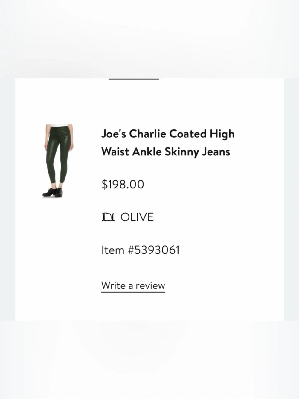 Joes Jeans new tags