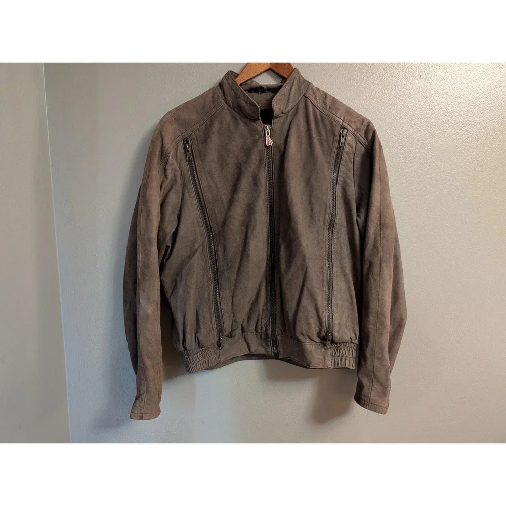Vintage Hein Gericke Leather Jacket Cafe Racer Bomber Coat Mens Size US S EUR 36