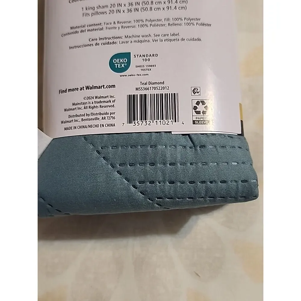 Mainstays teal diamond
