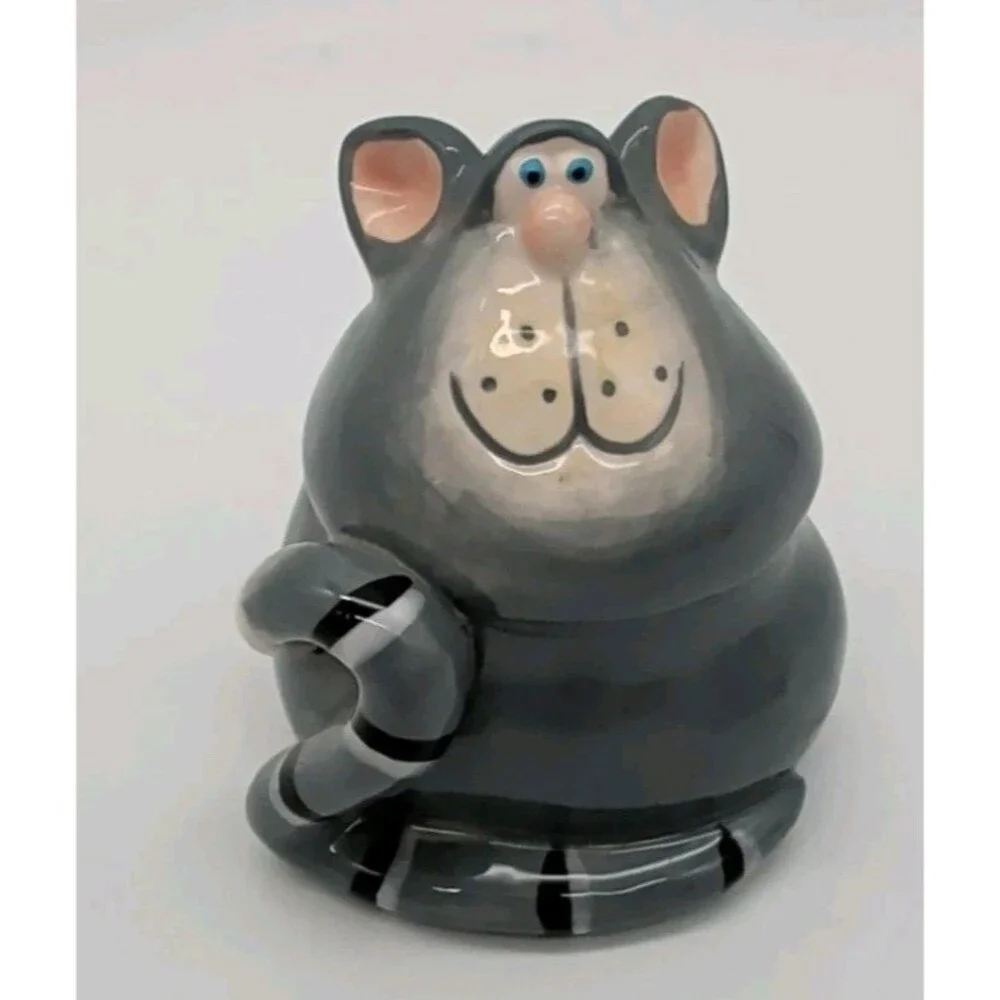 Russ Berrien & Co By Douglas Alley Katz Grey Cat Pepper Shaker Replacement