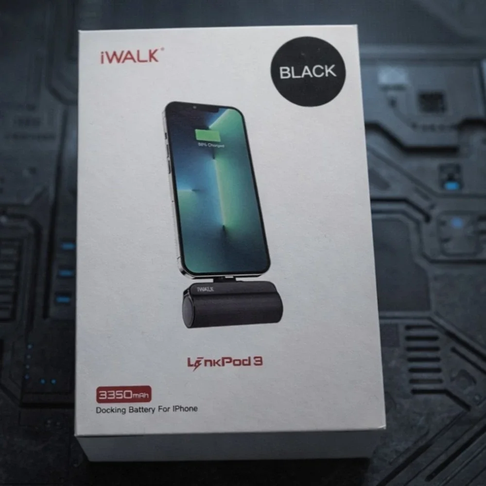 NEW iWalk LinkPod 3 Portable Charger for iPhone Black Sealed In Box ‎ #0695