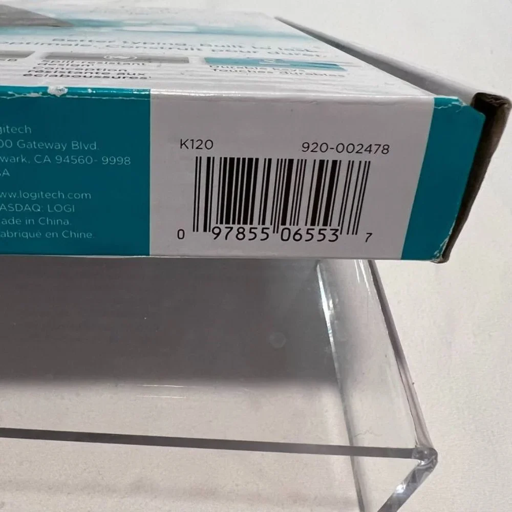 Logitec Keyboard K120 Plug-and-Play‎ USB Keyboard, black NIB-Open box unused