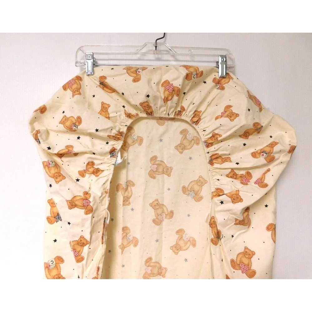 Vintage Dundee ABC‎ Teddy Bears Unisex Fitted Crib Toddler Sheet fabric crafts