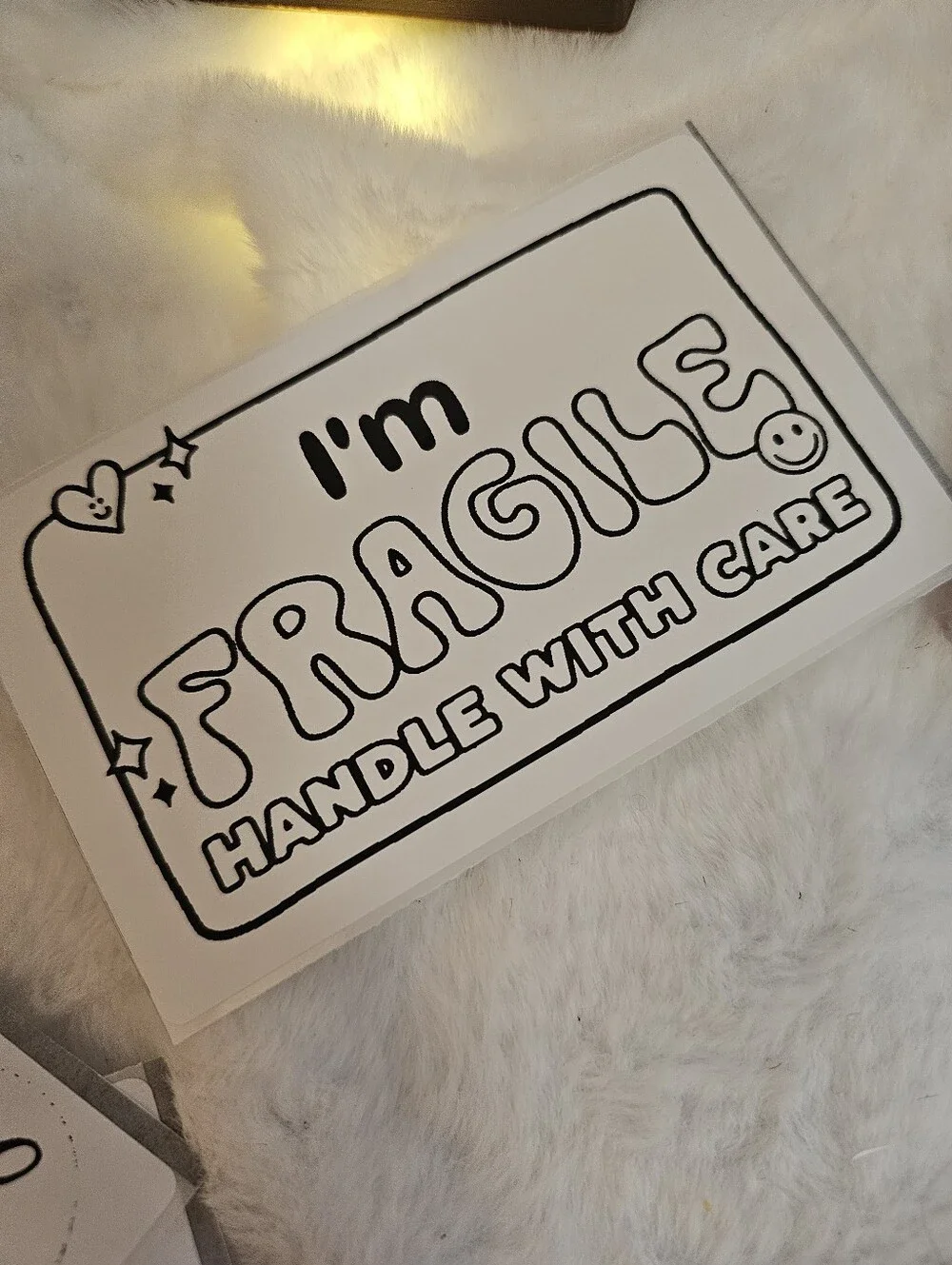3x4 50 Ct Stickers - Black on White