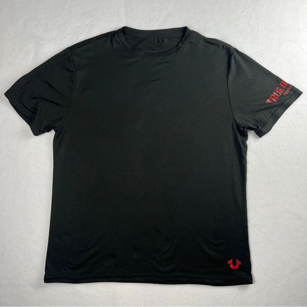 True Religion Men's Loungewear Black Top Medium‎