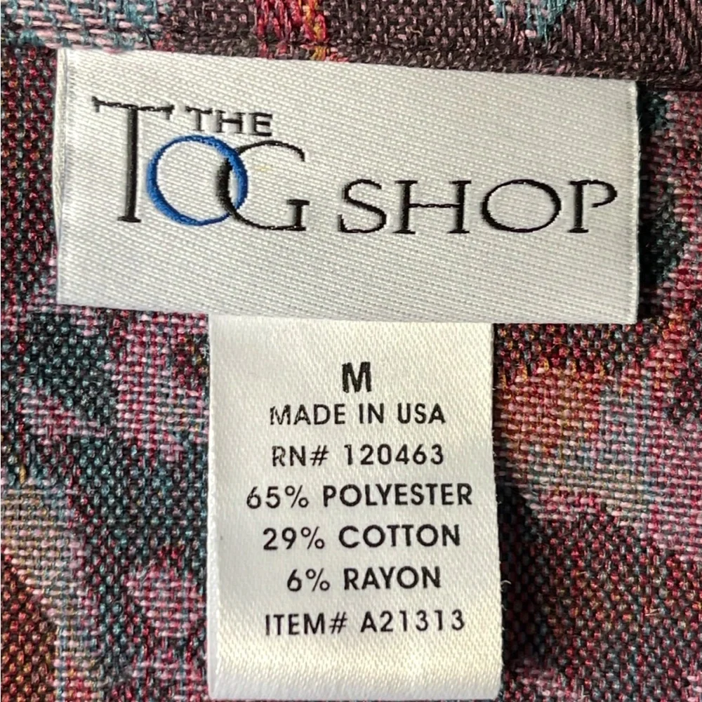 THE TOG SHOP Floral Tapestry Jacket Blue Mauve Plum Olive Pockets EXCEPT…
