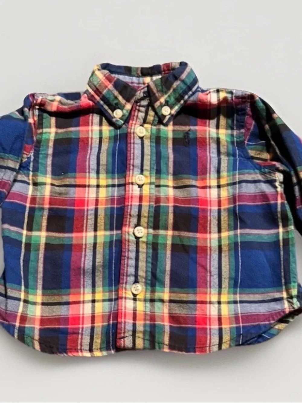 Ralph Lauren Multicolor Plaid Button-Down Shirt for Kids