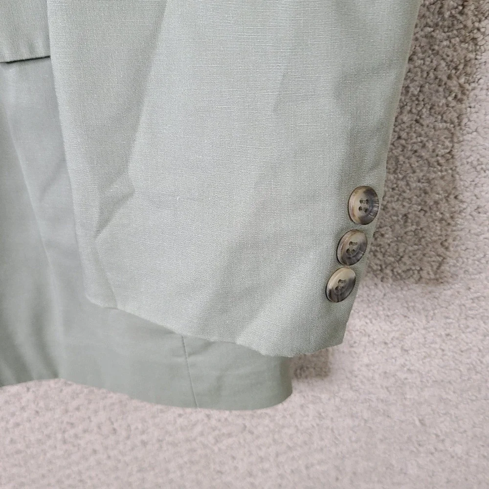 Vintage Haggar Suit Mens 42R Beige 2 Piece Cotton Blend Blazer Pants‎ 35x25