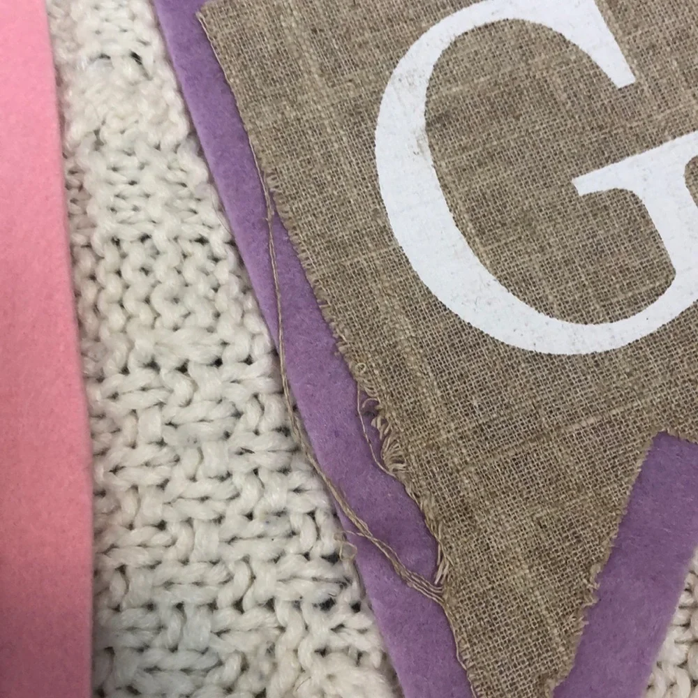 Target l Spring Burlap & Felt Sign
