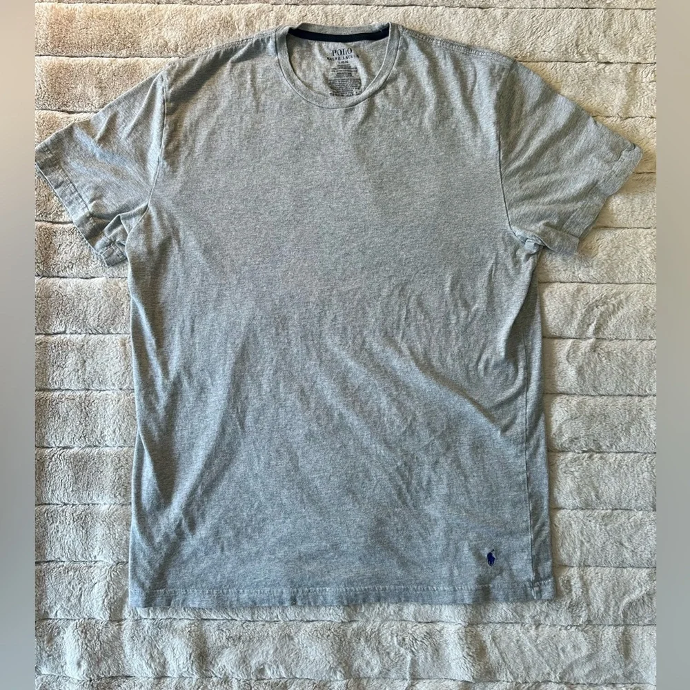Polo by Ralph Lauren Light Gray Crew Neck Tee