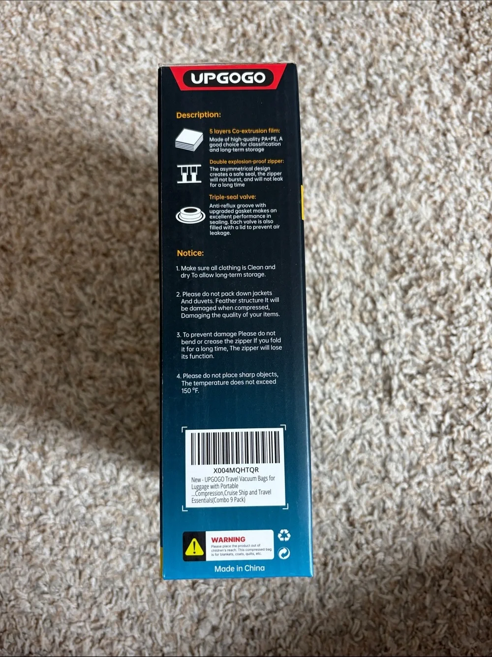 UPGOGO vacuum storage