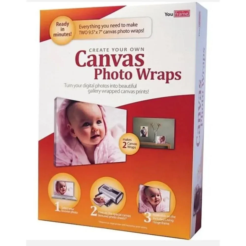 Canvas Photo Wraps DIY KitGallery Wrapped Inkjet Wall Art At Home 9.5