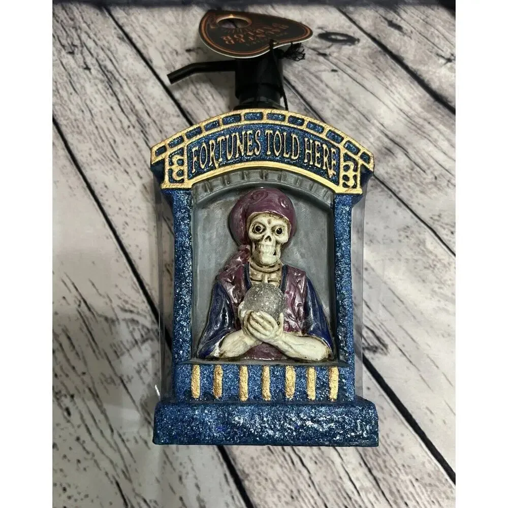Mrs. Peter's Haunted Parlor Skeleton Fortune Teller Light & Sound Soap Dispenser