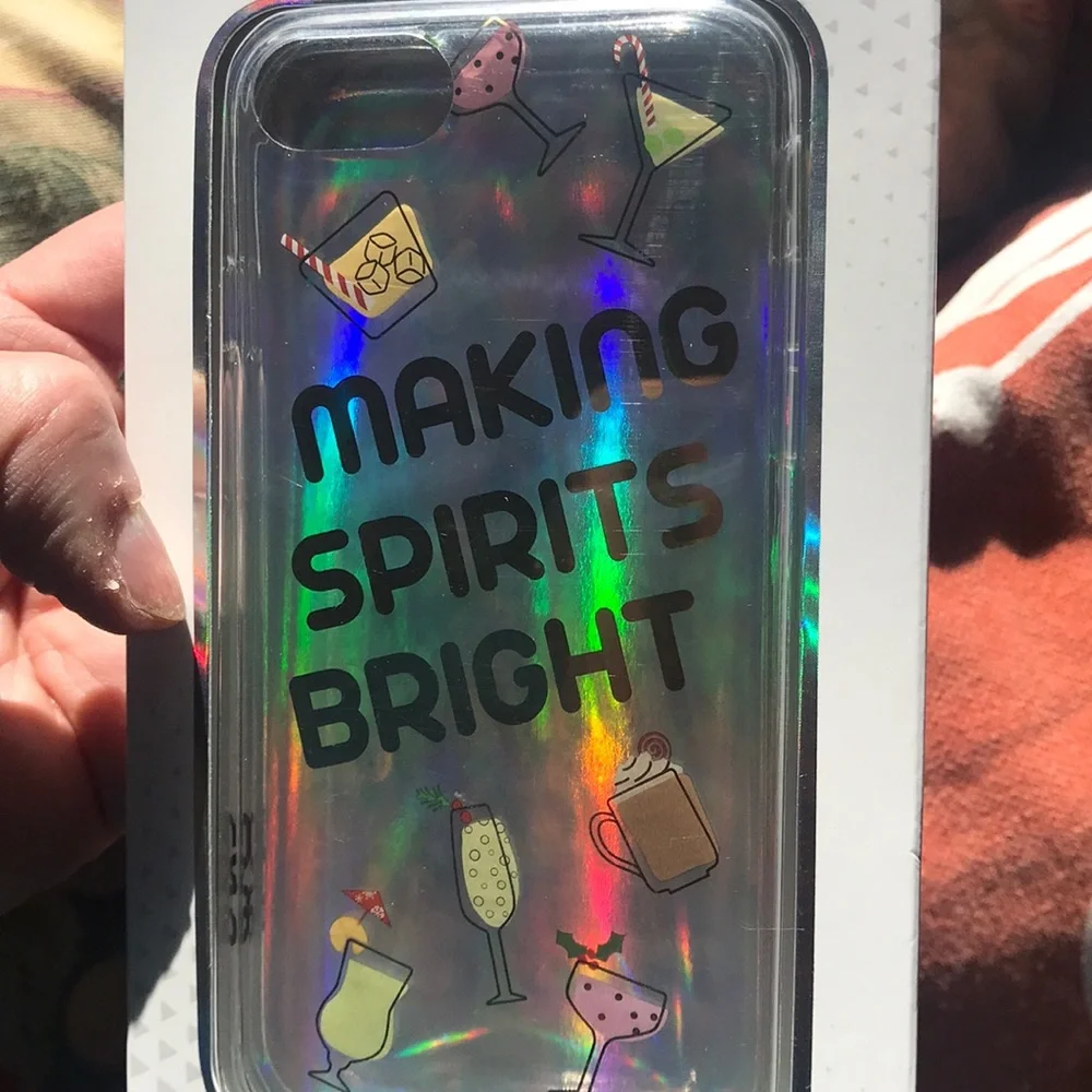 Cylo Pop Making Spirits Bright iPhone 8 Case. NEW!