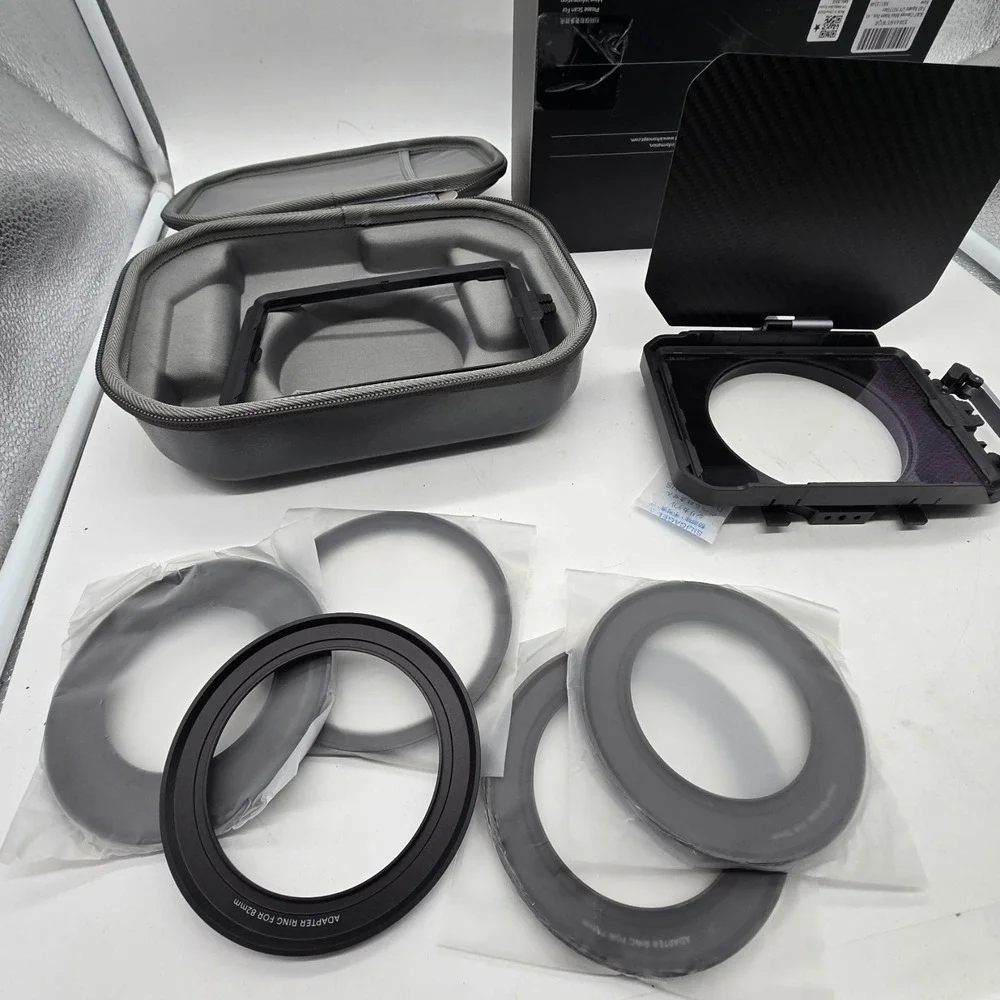 K&F Concept Matte Box Kit‎ w/ Black Mist Filter & Adapter Rings 67–95mm DSLR