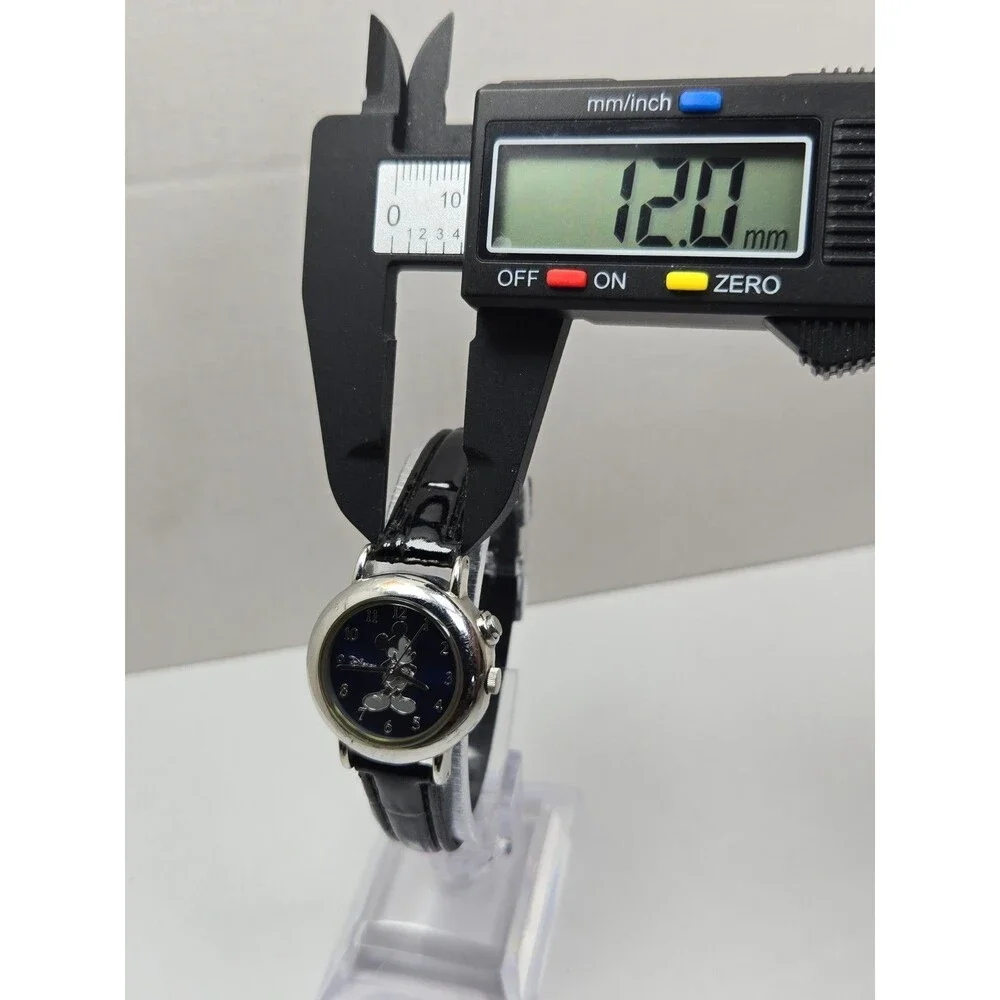 Disney by Seiko Mickey Mouse Musical Quartz Watch Navy Dial Leather New Battery