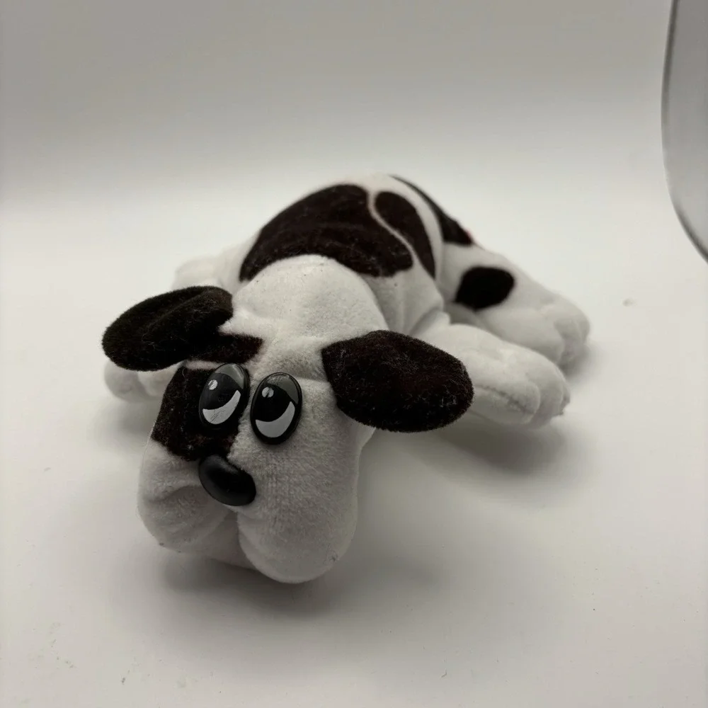 RARE Vintage Tonka Pound Puppy White‎ with Brown Spots 8 inch